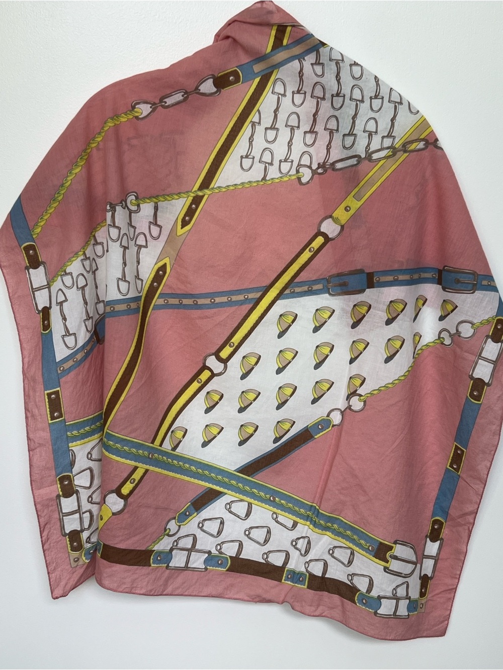Accessory Street made in Italy Chain & Belt Print Scarf